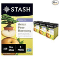 Stash Tea Asian Pear Harmony Green Tea - Caffeinated, Non-GMO Project Verified Premium Tea with No Artificial Ingredients, 18 Count (Pack of 6) - 108 Bags Total
