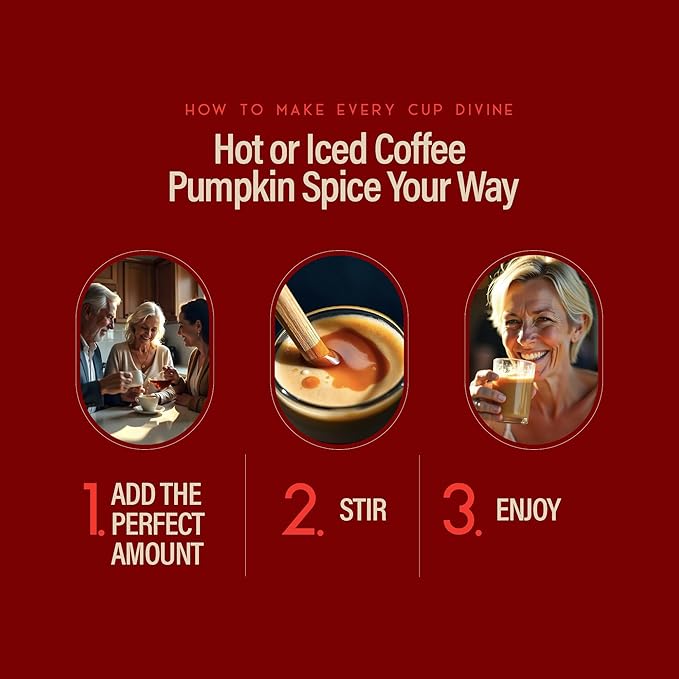 RIO Pumpkin Spice Coffee Syrup, Perfect for Hot or Iced Drinks & Desserts, Warm & Spicy Flavoring Sweetened with Pure Cane Sugar, Barista-Grade Flavor Syrups for Coffee Drinks at Home & Work - 700ml