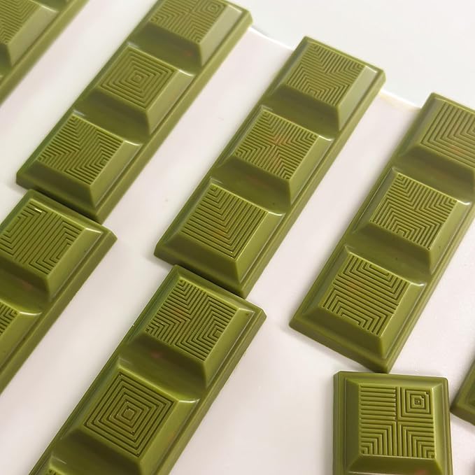 TCHO Perfect Matcha Chocolate Bar 10 Pack - Organic Oat Milk Chocolate with Matcha Shell and Strawberry Filling - Plant-Based Non-GMO Matcha Snacks