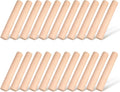 Small Wooden Rolling Pin, Dumpling Dough Roller Wooden Mini Rolling Pins Kitchen Utensil Tool for Fondant, Pasta, Bread, Pastry, Cookies, Pizza, Pie, Cylinder Style, 6.3 Inch (20 Pieces)