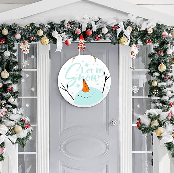 Large Christmas Stencils 12” Christmas Stencil for Painting on Wood Holiday Stencils for Crafts Reusable Merry Christmas Drawing Templates for Door Hanger Porch Wreath Doormat Decor