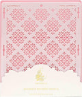 Cake Baking Stencil - Seamless Delicate Pattern for Decorating Tall Double Barrel Cake to Use with Buttercream, Royal Icing, Ganache, Paint, Airbrush (VORRA)