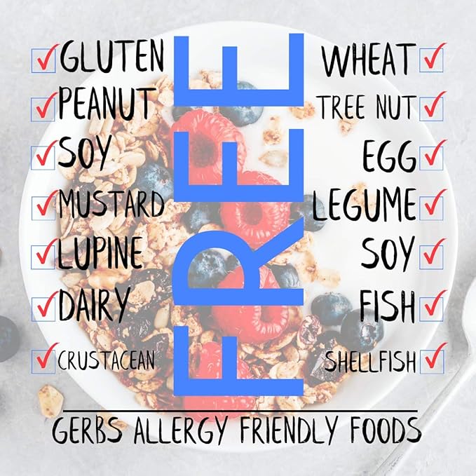 Gerbs Super 5 Fruit Granola, 2 LBS - Top 14 Food Allergy Free & Non GMO - Unsulfured & Keto Safe - Cranberry, Blueberry, Goji Berry, Cherry, Raisin