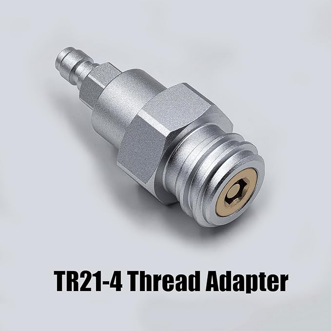 Soda Water Maker Machine Carbon Dioxide Fill Station Adapter TR21-4 for External CO2 Tank with 98 Inches Hose Kit and 8mm Male Quick Disconnect Connector