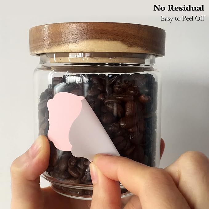 Colored Chalkboard Labels for Food Containers 168pcs - Removable Waterproof Write-on Pantry Sticker Labels for Spice Jar,Glass Bottle,Storage Bin,Kitchen Organizing and Party Decoration,with 2 Markers