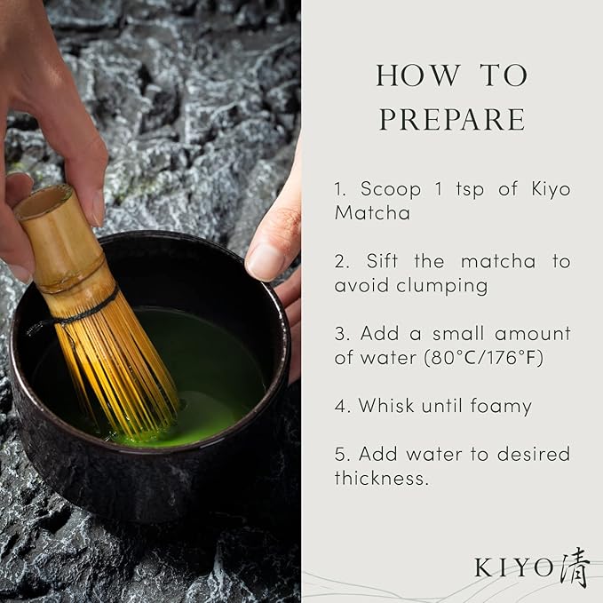 Kiyo Matcha Classic Grade Hatsumukashi Ceremonial Uji Matcha - Pure Japanese First Harvest Ceremonial Grade Matcha Green Tea Powder from Uji, Japan (100g/3.5oz)