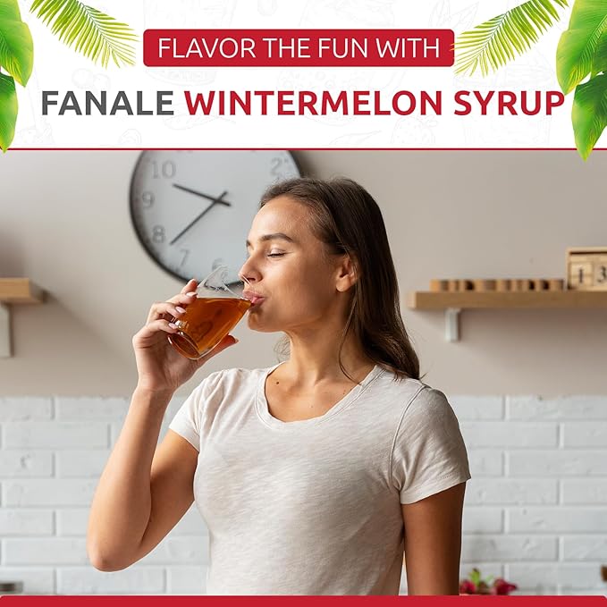 Fanale Premium Flavoring Concentrated Syrup for Bubble Tea 11 lb | Winter Melon Flavor Syrup | for Boba Tea, Smoothies, Slushes, Desserts | 11lb | SRP250