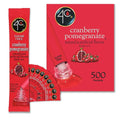 4C Powder Drink Stix, Cranberry Pomegranate 500 Count, Bulk Buy, Singles Stix, On the Go, Refreshing Water Flavorings, Value Pack