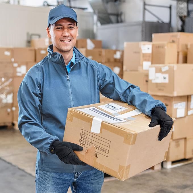 KAYGO Work Gloves For Men, KG125M Mechanic Utility Work Gloves for All Purpose, Excellent Grip, Heavy Duty, Improved Dexterity, Touch Screen,Black, 2XL
