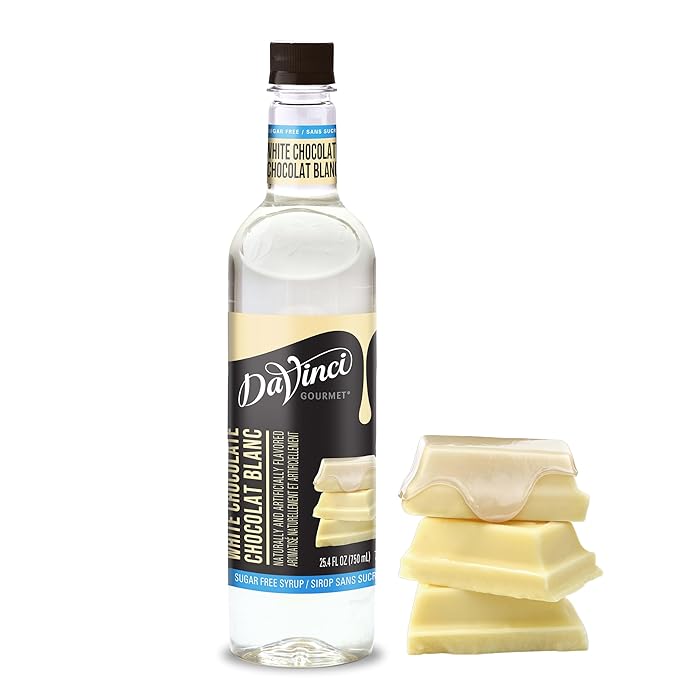 DaVinci Gourmet Sugar-Free White Chocolate Syrup, 25.4 Fluid Ounces (Pack of 1)