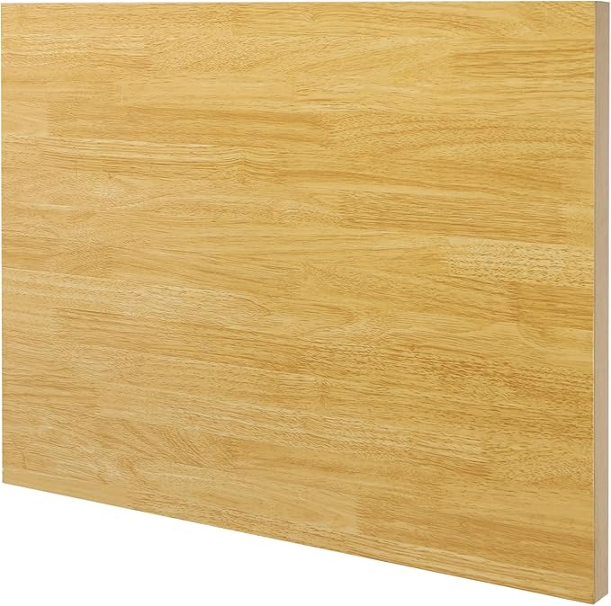 Butcher Block Countertop | 30x24in Wood Board Countertop | DIY Washer Dryer/Island/Kitchen Counter-top | countertop Cutting Board | 1102lbs Load Capacity | Wood Color | NO Base Legs, 1.38in Thick