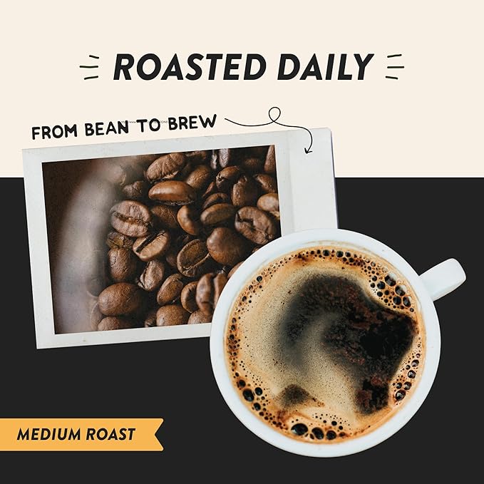 Angelino's Coffee Breakfast Blend Coffee, 12oz Ground, Medium Roast Reserve, Guatemalan Guatemala Coffee with Chocolate Notes, Hints of Caramel and Citrus, Premium Experience - Breakfast in Antigua