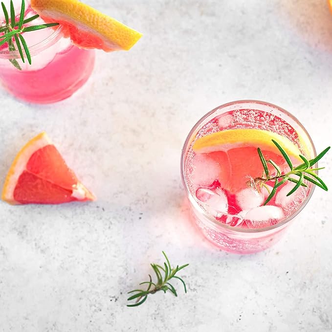 Top Hat Ruby Go Wild - Hibiscus & Grapefruit Flavor - Paloma Drink Mix - Hibiscus Syrup 5x Concentrate - Compatible with SodaStream- Grapefruit Juice - 32oz Bottle