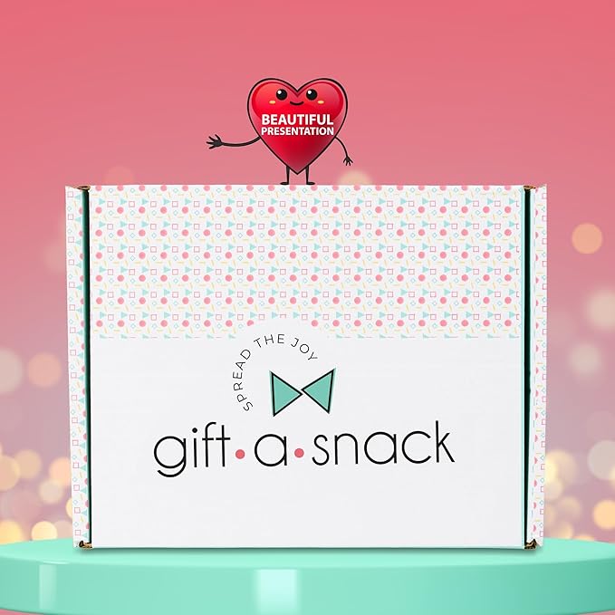 Gift A Snack - Thanksgiving, Holiday, Christmas Stocking Stuffer Healthy Snack Box Care Package + Greeting Card (30 Count) Birthday Treats Gift Basket, Nutritious Granola Breakfast Bars