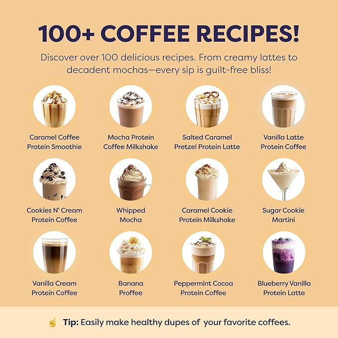 Cookie Dough Protein Iced Coffee - Premium Whey Protein & Instant Iced Coffees - 100% Natural Cold Brew Coffee - Zero Artificial Flavors & Sweeteners, 80 mg Caffeine Per Serving, 20 Servings