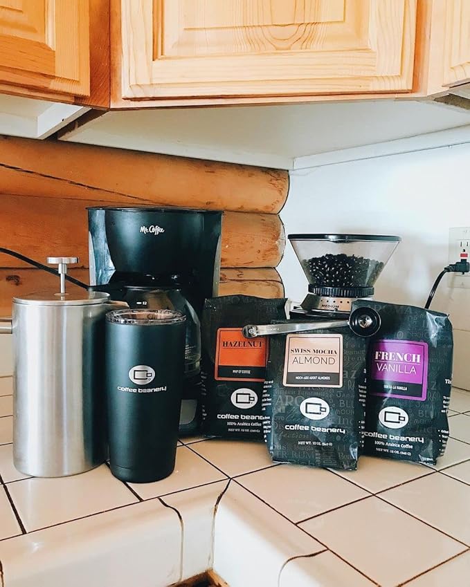 Vanilla Bean Flavored Coffee SWP Decaf, Specialty Arabica Coffee, Medium Roast, 12 ounce, Automatic Drip (Ground)