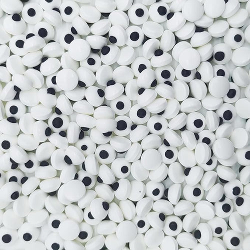 10mm Small Candy Eyes for Decorating Edible Candy Eyes Eyeballs Halloween Sprinkles for Cake Decorations, Baking, Ice Cream, Cookies, Cupcake Topper 3OZ