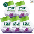 Stur Liquid Water Enhancer | Concord Grape | Naturally Sweetened | High in Vitamin C & Antioxidants | Sugar Free | Zero Calories | Keto | Vegan | 5 Bottles, Makes 120 Drinks