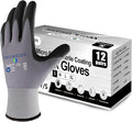 PROMEDIX P Nitrile Coated Work Gloves,MicroFoam Safety Work Gloves Men,Seamless Knit Nylon&spandex Gloves with Grip