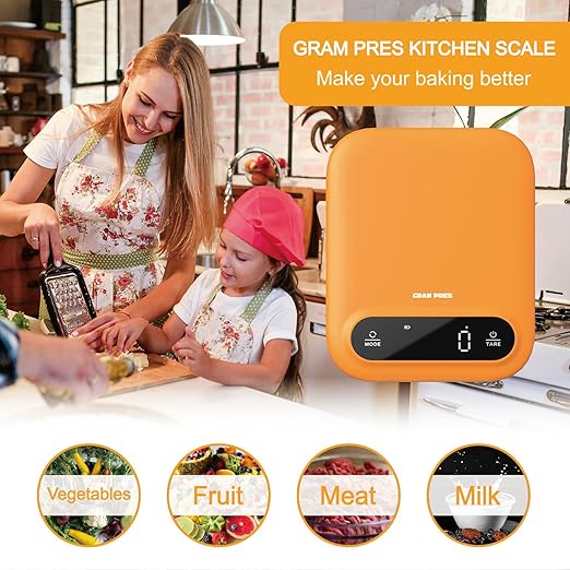 Digital Food Scale 11lb/0.01oz, Kitchen Scales Digital Weight Grams and Oz for Weight Loss, Baking and Cooking,LED Display