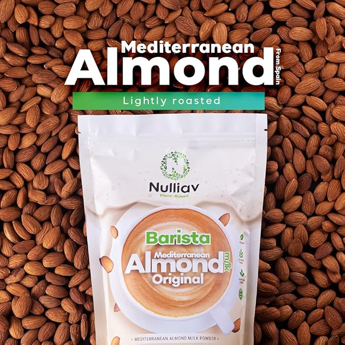 NULLIAV | Barista Mediterranean Almond Milk Powder Original 14.8 Oz.