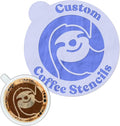Stencil Stop Custom Coffee Stencil - Customizable for Business Logos, Faces, Images - 14 Mil Mylar Plastic (3 x 3 inches - 5 Pack)