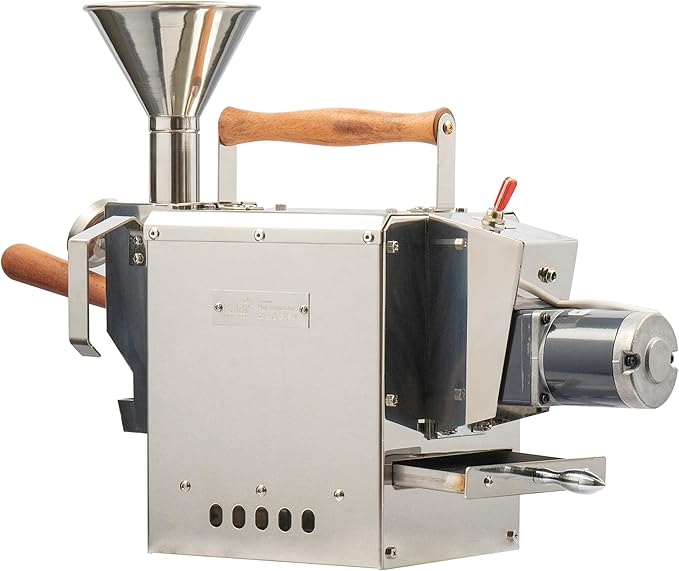 KALDI WIDE Home Coffee Gas Roaster - 300g Capacity with Full Package Accessories. Gas burner required, No thermocouples supported.