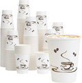 Lamosi 500 Pack 12 OZ Coffee Cups, Disposable Paper Cups for Hot/Cold Beverage, Disposable Cups 12 oz, Leak-Free Paper Coffee Cups for Cafe, Restaurant, Office and Home