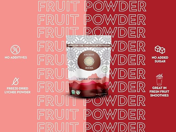 Ancient Roots Lychee Fruit Powder - All-Natural Fruit Powder, Filled with Antioxidants, 75 Servings (10.5 ounces)