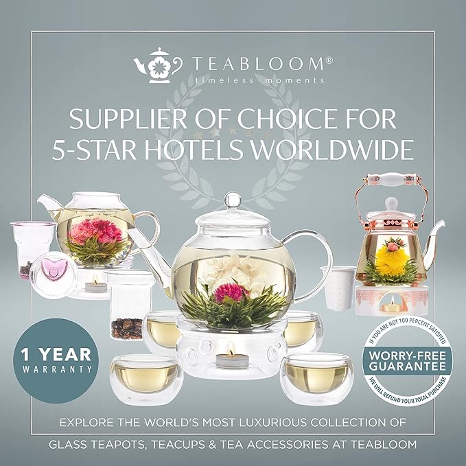 Teabloom - The ORIGINAL All-Brew Travel Tumbler & Thermos | OPRAH’s Favorite | 16oz/480ml Insulated Water Bottle/Tea Flask/Cold Brew Coffee Mug