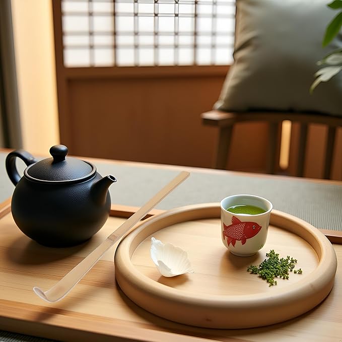Matcha Scoop Bamboo, Bamboo Matcha Scoop Japanese Chashaku Hooked Green Tea Spoon 18cm Tea Ceremony Utensils for Tea Lover, Tea Scoops, Coffee, Tea and Espresso