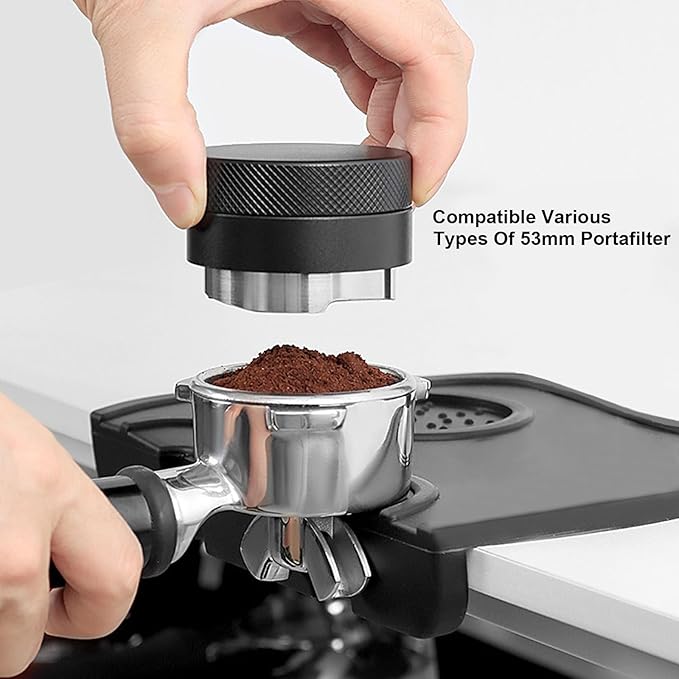 53mm Espresso Accessories,Wdt Tool espresso,Dosing Funnel And Coffee Puck Screen,Coffee Distributor,barista kit,0.4mm Stainless Steel 12pin Espresso Stirrer,With Additional 12 Replacement needles
