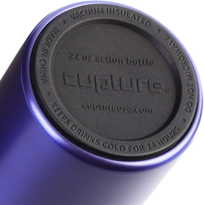 Cupture Action Bottle with Handle - Stainless Steel Vacuum-Insulated, 22 oz