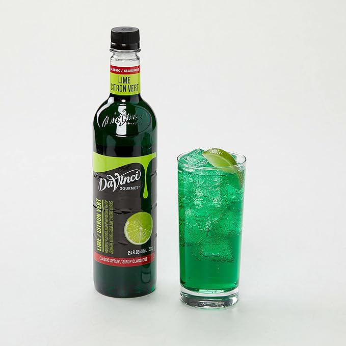 DaVinci Gourmet Classic Lime Syrup, 25.4 Fluid Ounces (Pack of 1)