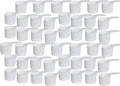 70 mL Plastic Measuring Packaging Scoop (=70 cc/ = 4.73 Tablespoon/ = 2.37 fl oz/ = 0.3 Cup), Meidum Handle - to Measure and Dispense Spices, Granules, Powders, for Seeds Packing (50)
