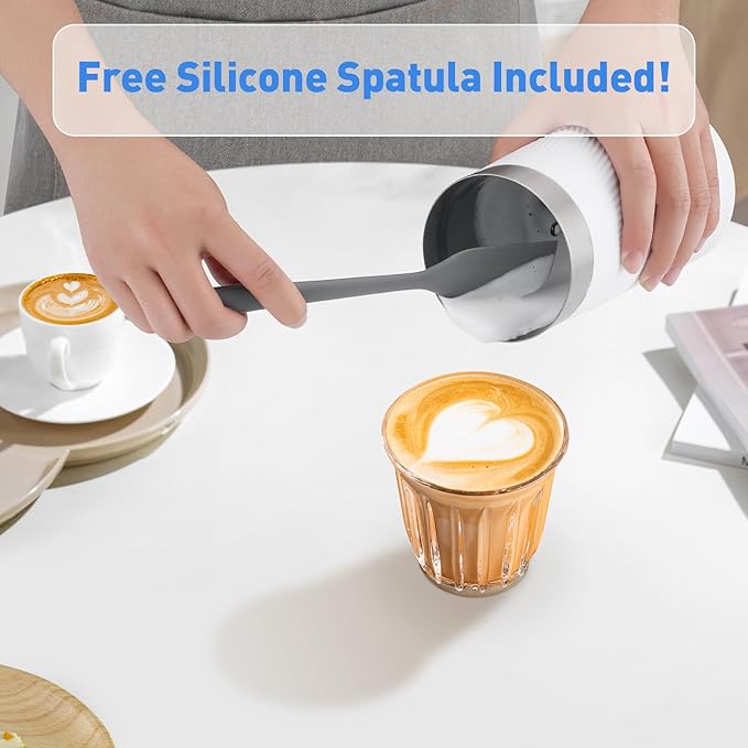 Secura 4-in-1 Electric Milk Frother & Warmer – Hot/Cold Foam Maker for Lattes, Cappuccinos, Macchiatos, Hot Chocolate & Matcha – IPX6 Splashproof, Auto Shut-Off, Teflon-Free & BPA-Free