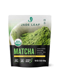 Jade Leaf Matcha Organic Premium Ceremonial Grade Matcha Green Tea Powder - Japanese - Culinary, Ingredient, Ceremonial Barista Teahouse, Latte, Collagen, 16 Ounce (Pack of 1), Culinary