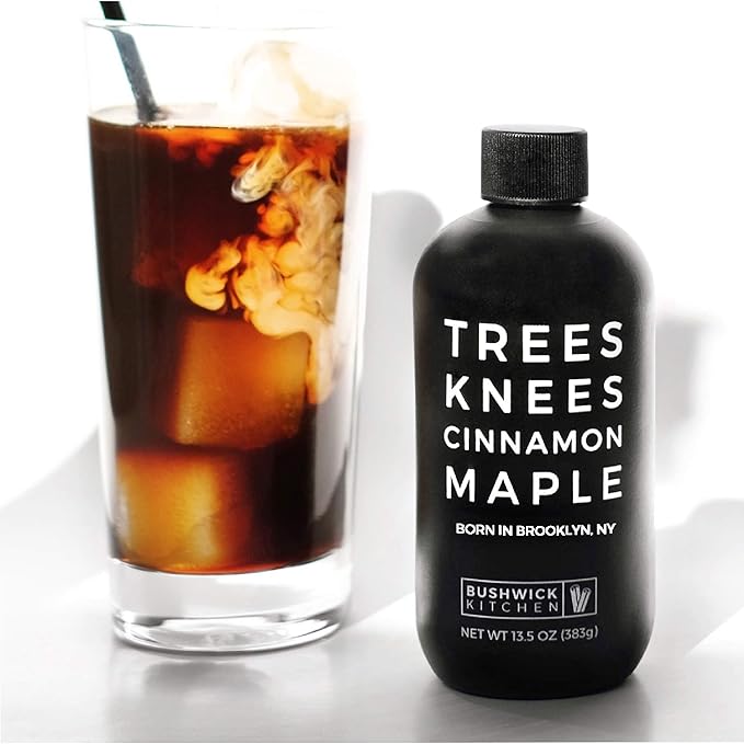 Trees Knees Cinnamon Maple Syrup, Grade-A Organic Maple Syrup Infused with Warm Spiced Cinnamon, Vegan, Gluten Free & Made in the USA, Pure & All Natural, 11.5oz