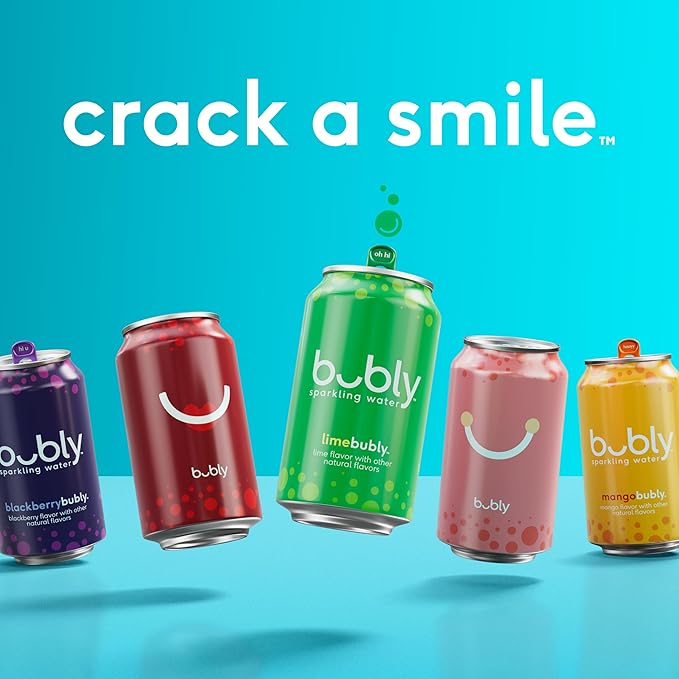 Bubly Sparkling Water, Lime, Zero Sugar & Zero Calories, Seltzer Water,12 Fl Oz Cans (Pack of 8)