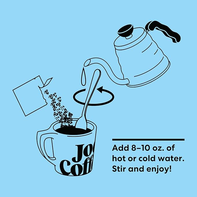 Joe Coffee Company - Nightcap Decaf Specialty Instant Coffee Packets (6 Sachets) | NYC Roaster, Kosher, Climate-Friendly