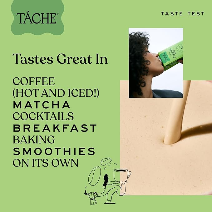Táche Pistachio Milk, Original Vegan Barista Pistachio Creamer with No Added Oil, Frothy, Perfect Pistachio Cream for Coffee and Lattes, Plant-Based Dairy Alternative, (32oz, 6-Pack)