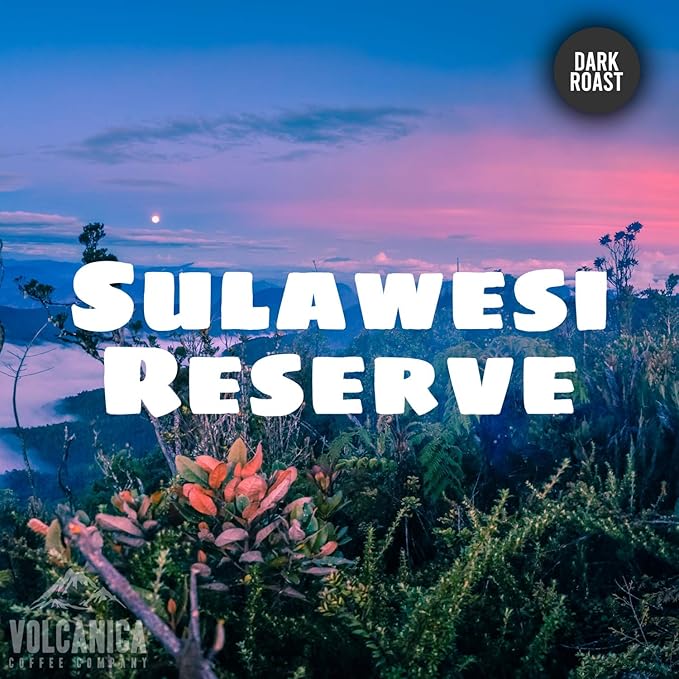 Sulawesi Reserve Coffee, Celebes Kalossi, Whole Bean, Fresh Roasted, 5 lbs