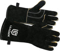 LeaSeek Leather Forge Welding Gloves, Heat/Fire Resistant Barbecue Gloves,Mitts for Fireplace,BBQ,Welder,Grill,Oven,Stove,Tig