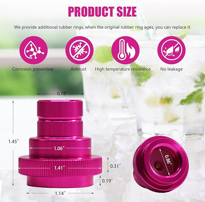 CO2 Cylinder Quick Connect Adapter for Soda Maker, CO2 Cylinder for TR21-4 Male Thread Compatible with Terra DUO Art Gaia Machines