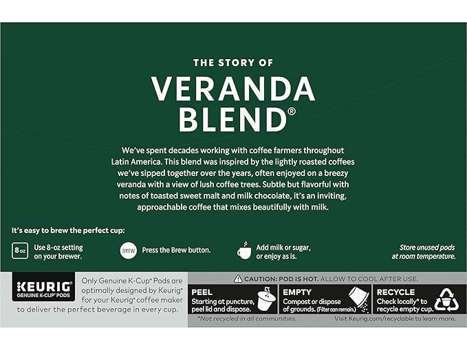 Starbucks Ground Coffee—Dark Roast Coffee (Veranda, 10 Count (Pack of 8))
