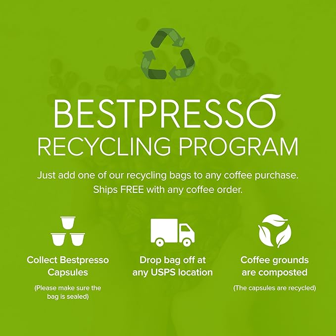 Organic USDA Bestpresso Coffee Aluminum Espresso Pods For Nespresso Original Machine 120 Pack (Variety Pack)