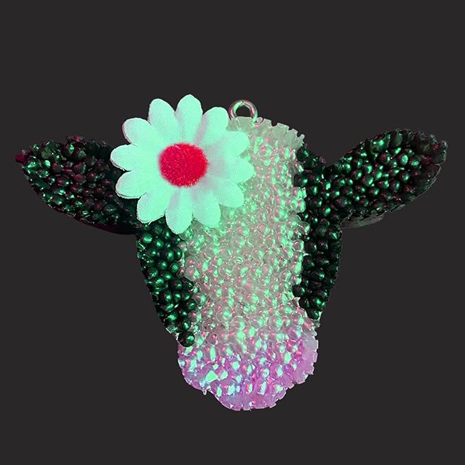 【300+ Design Optional】 Cow Head Shape Freshie Mold, Silicone Epoxy Resin Molds for Car Freshies, Aroma Beads, Soap Mould, Candle Mould, Pendant Mould-Oven Safe