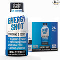 Blue Raspberry Extra Strength Energy Shot 24 pk – 260mg Natural Caffeine B12 B6 – Energy & Focus Support – 2 Servings Sugar Free Zero Calorie Green Tea B-Vitamins Electrolytes Vegan – 1.93 fl oz