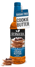 Syruvia Sugar Free Coffee Syrup, Cookie Butter Flavored Syrup for Drinks, Lattes, and Desserts – 25.4 fl oz