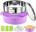 Stainless Steel Springform Pan 9 Inch Nonstick, Leakproof Cheesecake Pan with Pan Protector, Spring Form Pan for Cheesecake, 9 Inch Springform Cake Pan, Cheese Cake Pans for Baking & 50Pcs Parchment